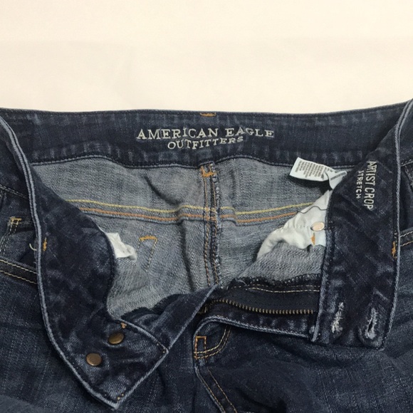 American Eagle Outfitters Artist Crop Stretch Jeans Women’s Size 10 Regular - Picture 5 of 10